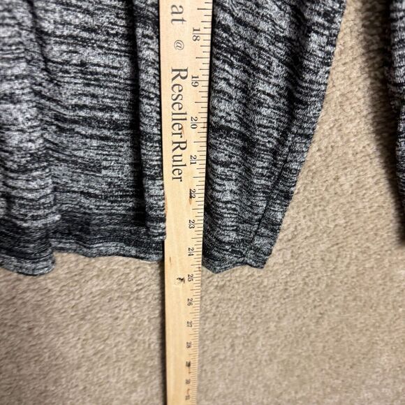 Rag & Bone Port Tee Top Womens Medium Charcoal Heather Long Sleeve Cold Shoulder - Picture 6 of 11